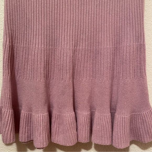 Free People Pink Mauve Knit Skirt A-Line size XS Stretch - Picture 3 of 3